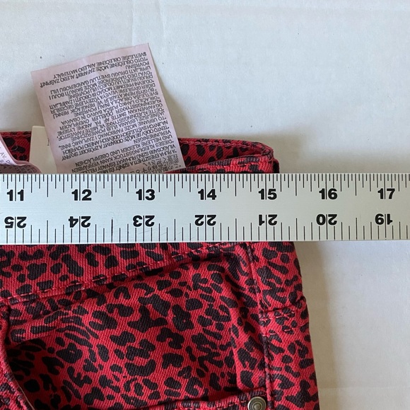 Zara Mid-Rise Skinny Jeans Red Size 8 New - Picture 15 of 16
